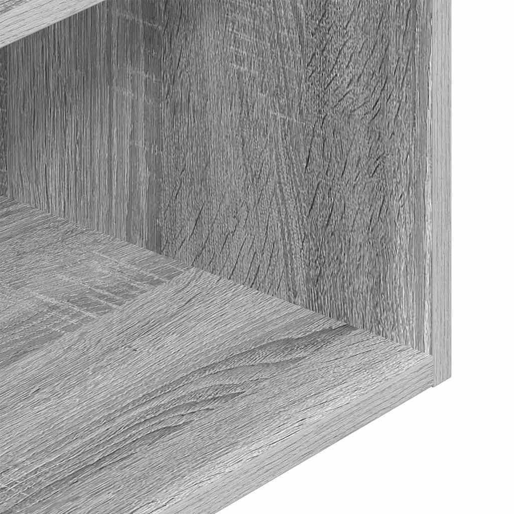 Mesas de cabeceira com gaveta 2pcs 35x34x66,5cm cinzento sonoma
