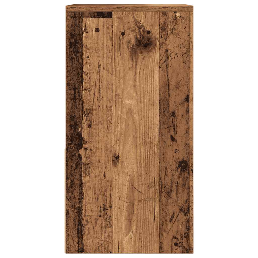 Mesas de cabeceira com gaveta 2 pcs 35x34x66,5 cm madeira velha