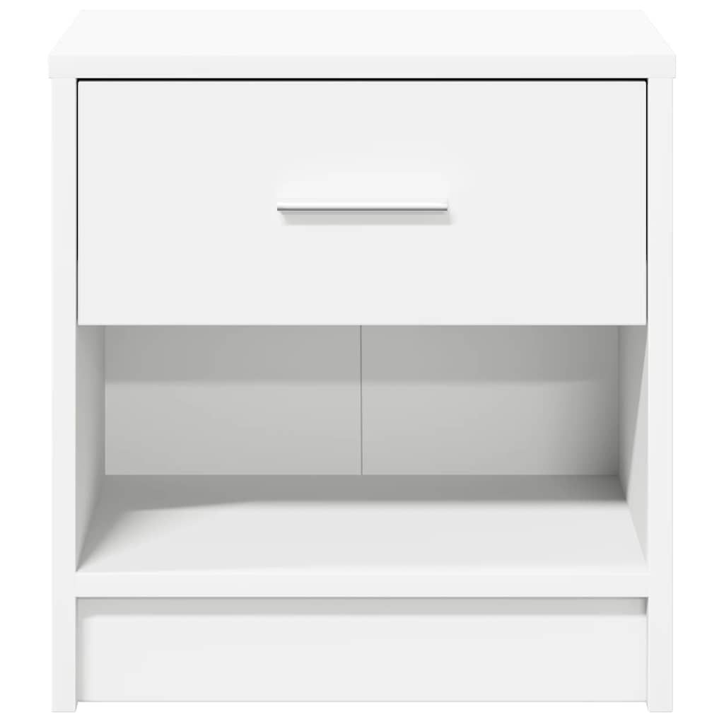 Mesa de cabeceira com gaveta 39x28x41 cm branco
