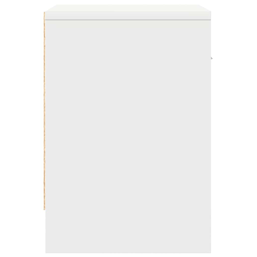Mesa de cabeceira com gaveta 39x28x41 cm branco
