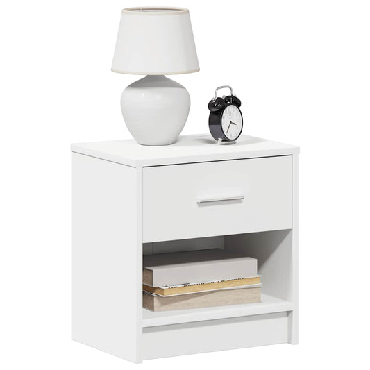 Mesa de cabeceira com gaveta 39x28x41 cm branco