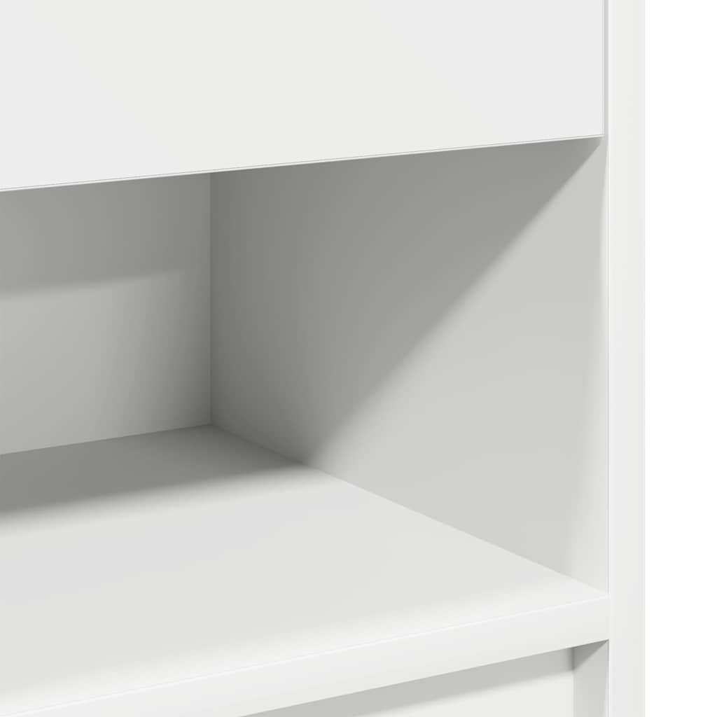 Mesas de cabeceira 2 pcs com gaveta 39x28x41 cm branco