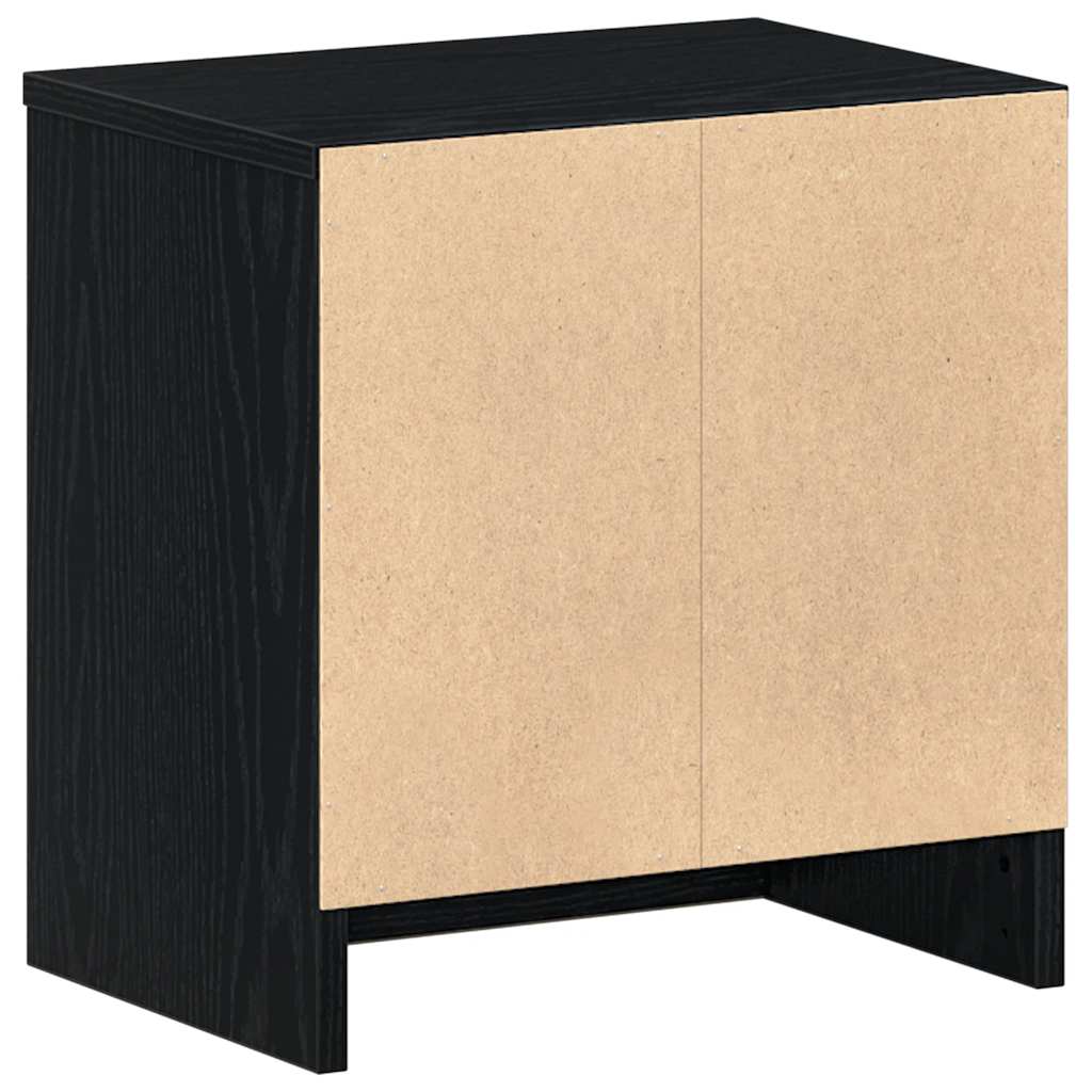 Mesa de cabeceira com gaveta 39x28x41 cm preto