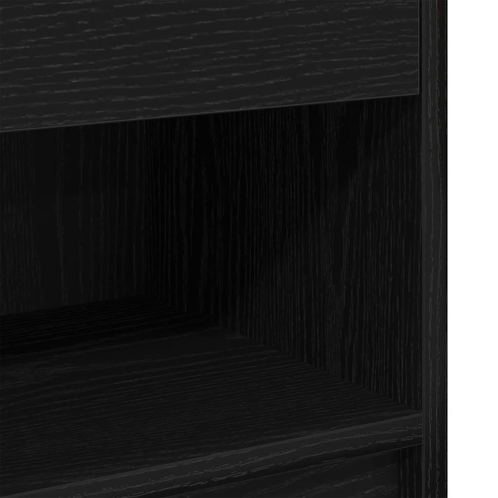 Mesa de cabeceira com gaveta 39x28x41 cm preto