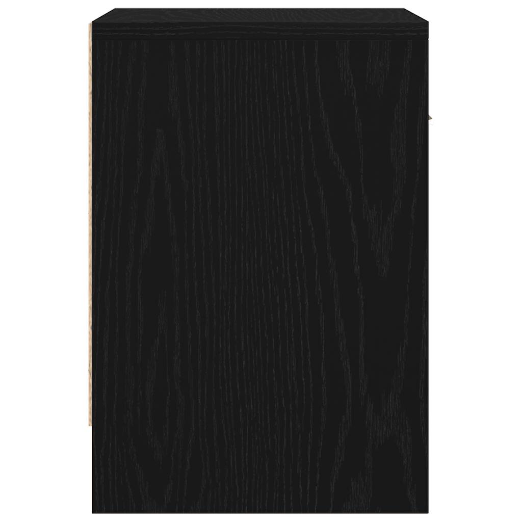Mesas de cabeceira 2 pcs com gaveta 39x28x41 cm preto