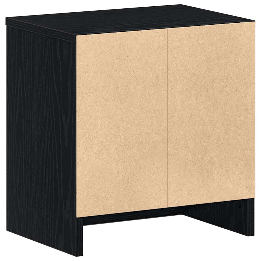 Mesas de cabeceira 2 pcs com gaveta 39x28x41 cm preto