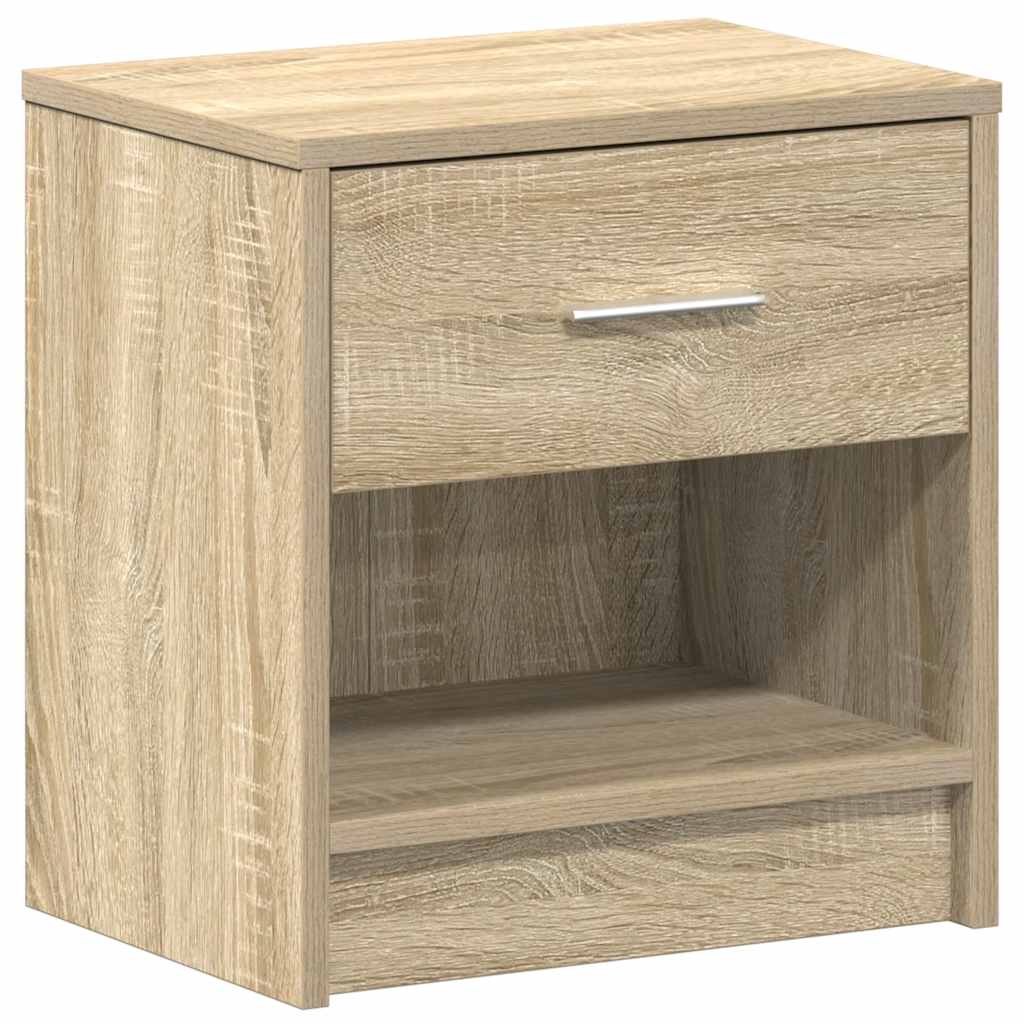 Mesa de cabeceira com gaveta 39x28x41 cm carvalho sonoma