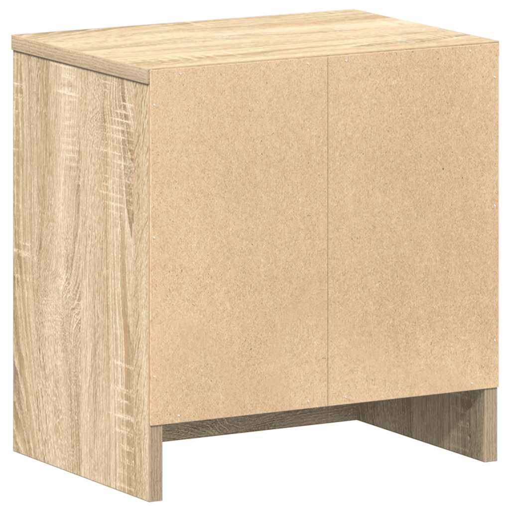 Mesa de cabeceira com gaveta 39x28x41 cm carvalho sonoma