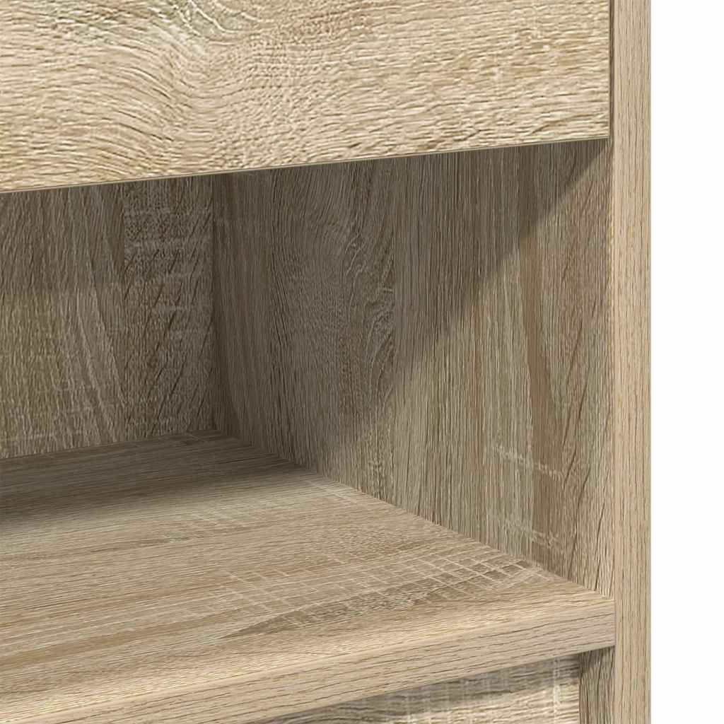 Mesa de cabeceira com gaveta 39x28x41 cm carvalho sonoma