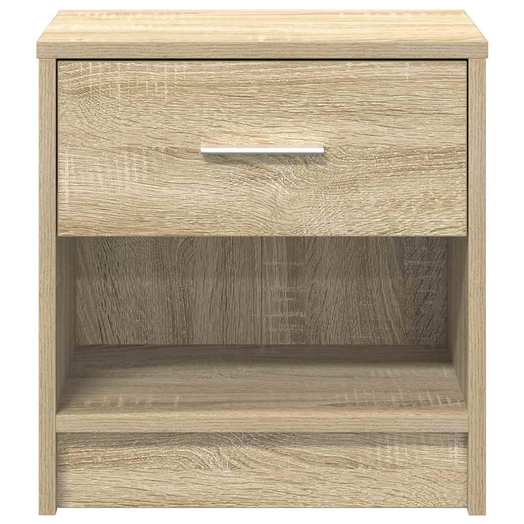 Mesas de cabeceira 2 pcs com gaveta 39x28x41 cm carvalho sonoma