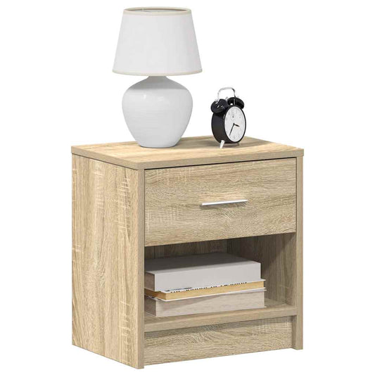 Mesas de cabeceira 2 pcs com gaveta 39x28x41 cm carvalho sonoma