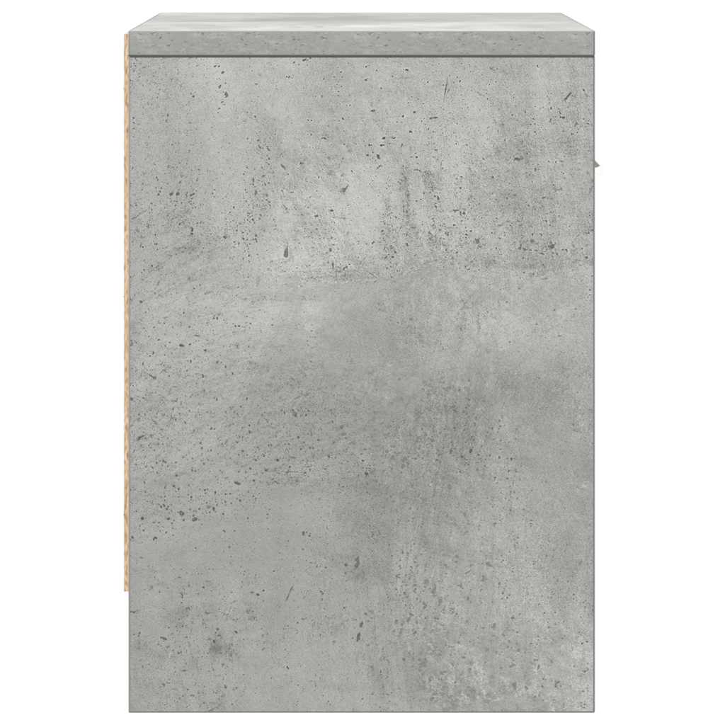 Mesas de cabeceira 2 pcs com gaveta 39x28x41cm cinzento cimento