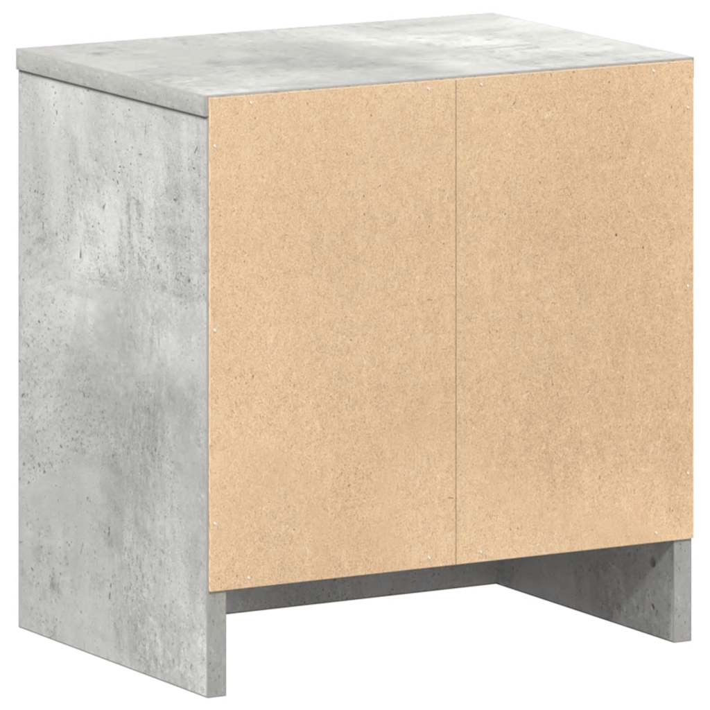 Mesas de cabeceira 2 pcs com gaveta 39x28x41cm cinzento cimento
