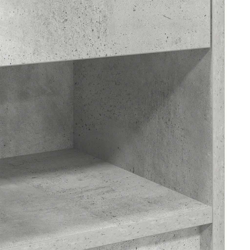 Mesas de cabeceira 2 pcs com gaveta 39x28x41cm cinzento cimento
