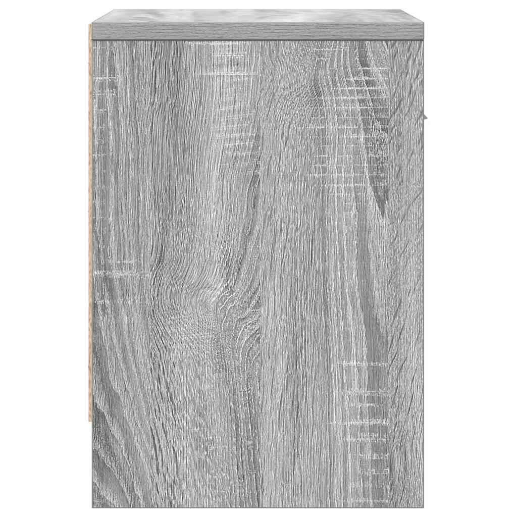 Mesas de cabeceira 2 pcs com gaveta 39x28x41 cm cinzento sonoma