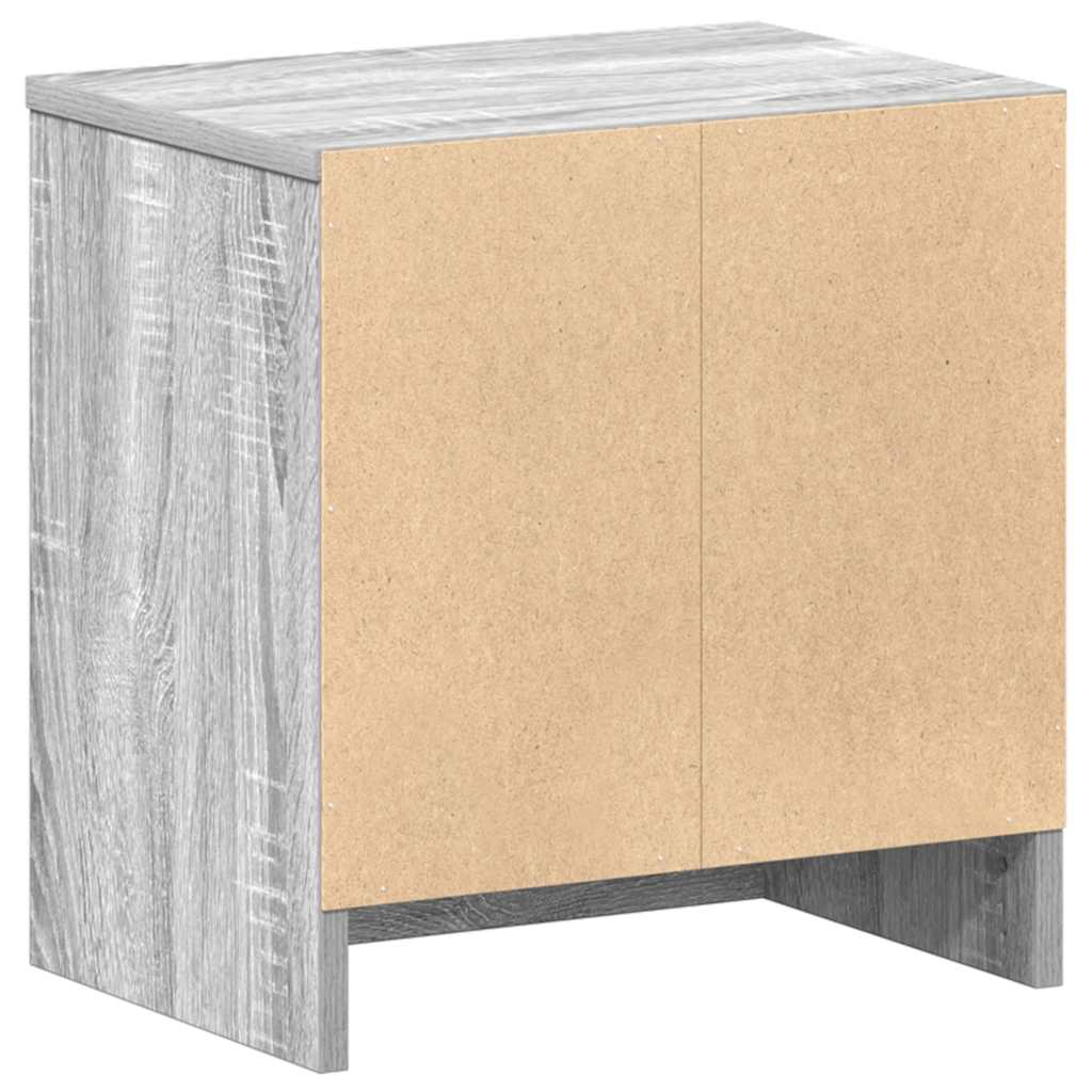 Mesas de cabeceira 2 pcs com gaveta 39x28x41 cm cinzento sonoma