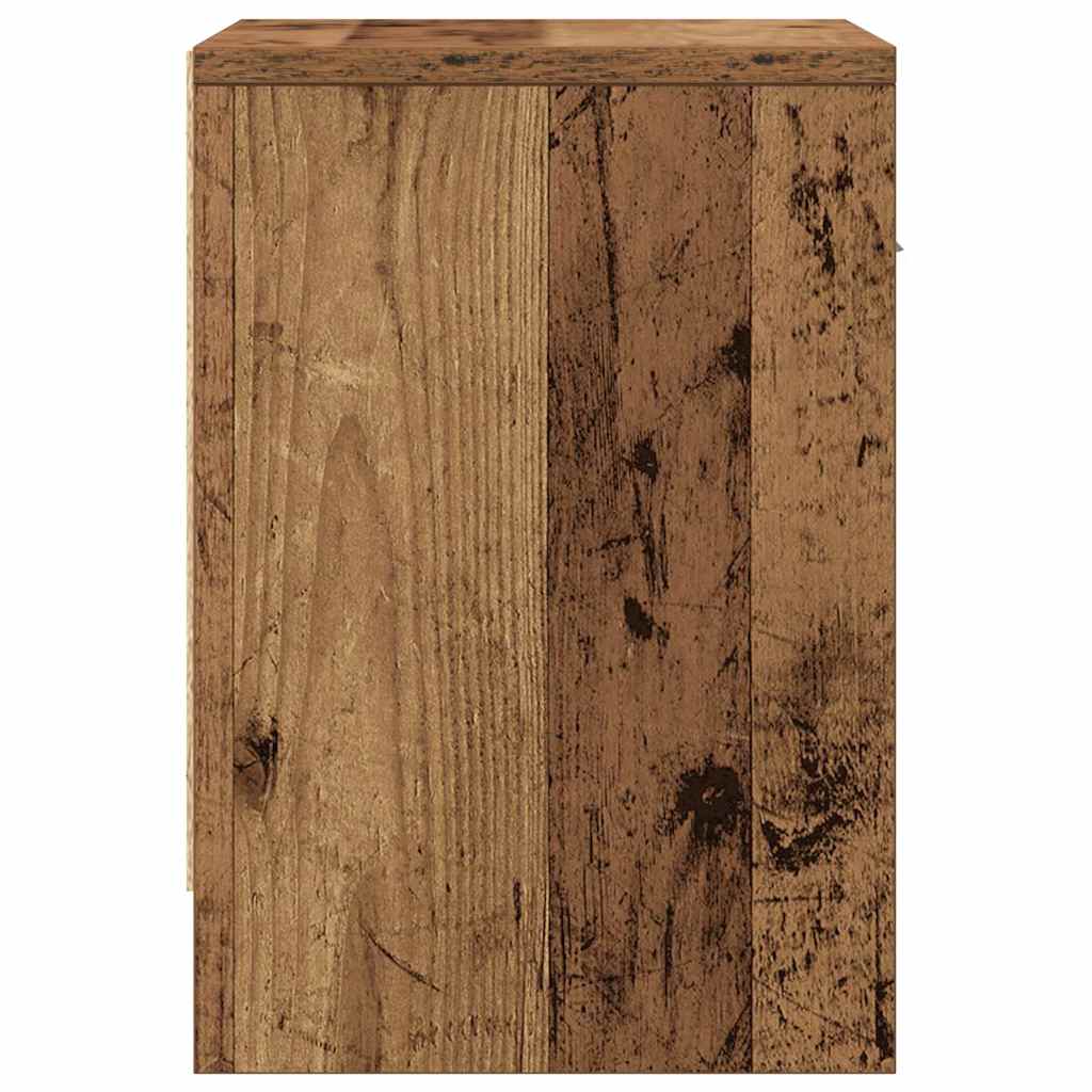 Mesas de cabeceira 2 pcs com gaveta 39x28x41 cm madeira velha