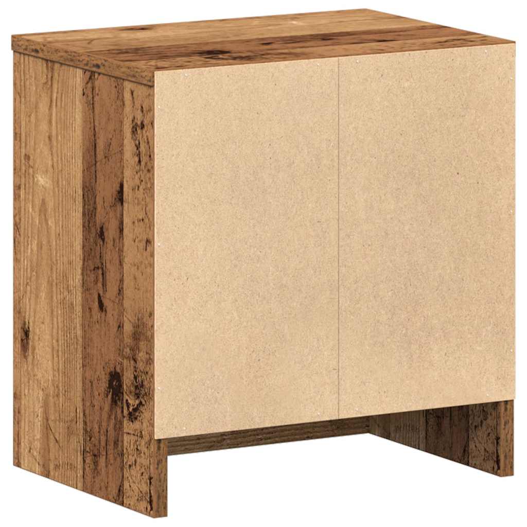 Mesas de cabeceira 2 pcs com gaveta 39x28x41 cm madeira velha