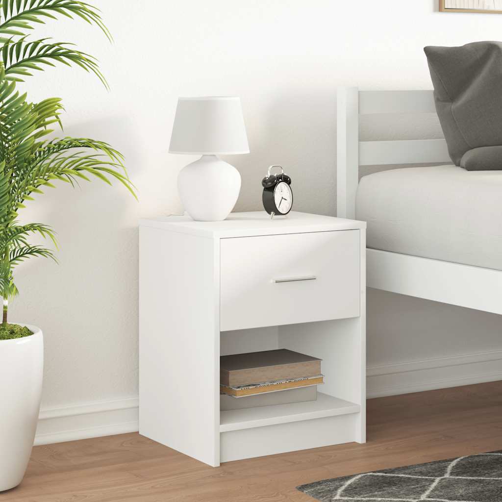 Mesa de cabeceira com gaveta 40x34x50 cm branco
