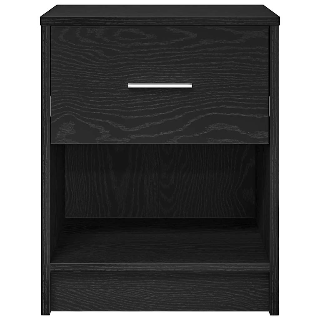 Mesas de cabeceira 2 pcs com gaveta 40x34x50 cm preto