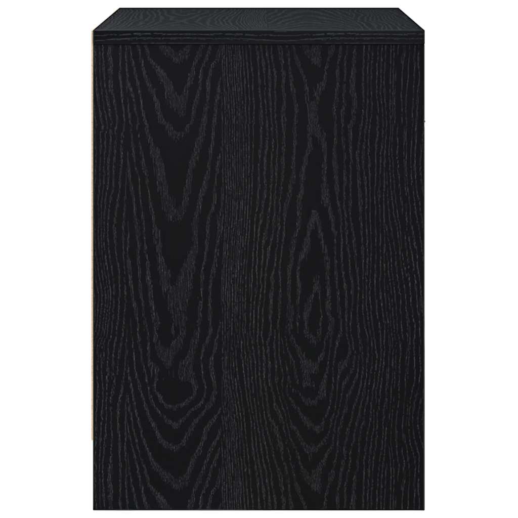 Mesas de cabeceira 2 pcs com gaveta 40x34x50 cm preto