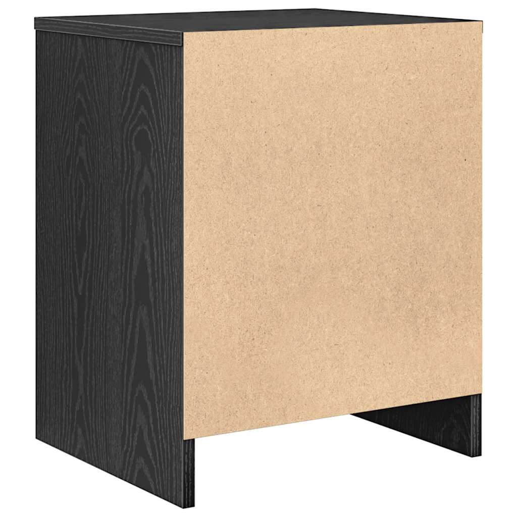 Mesas de cabeceira 2 pcs com gaveta 40x34x50 cm preto