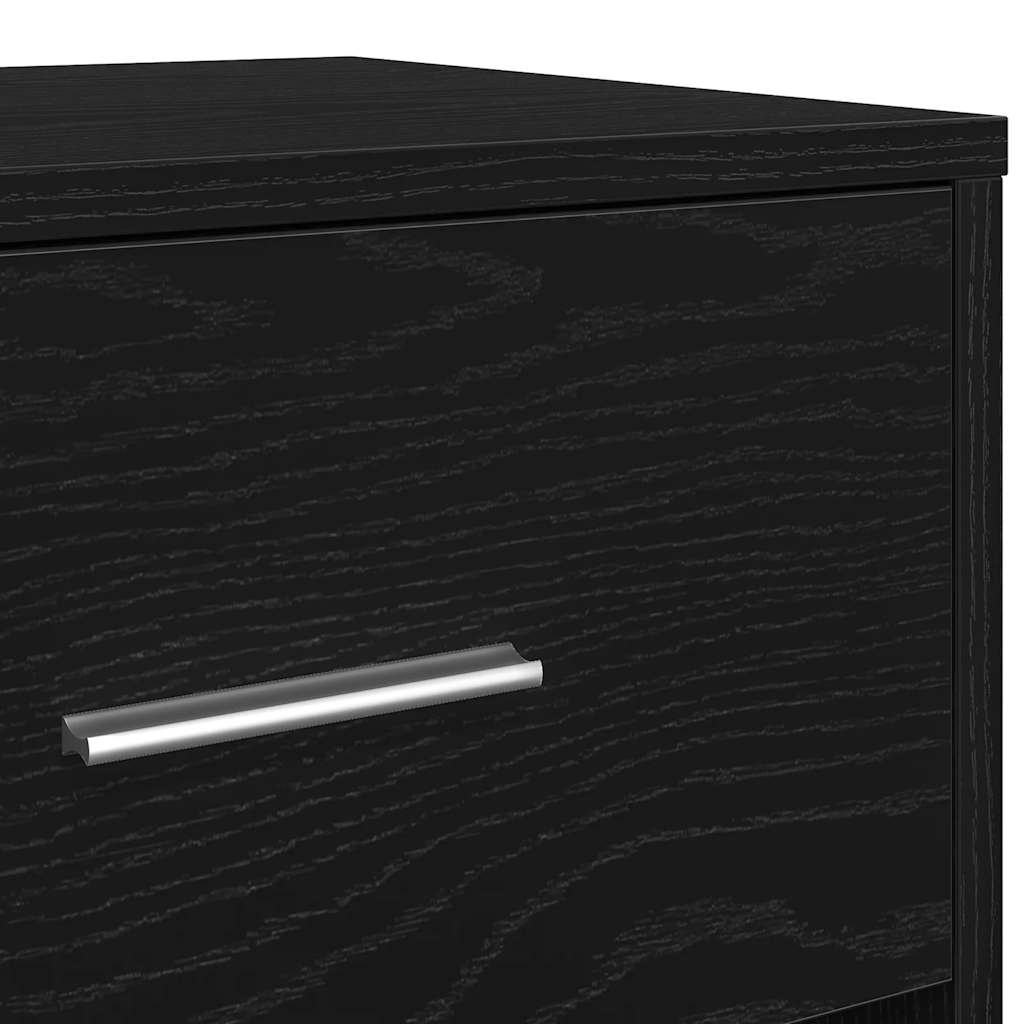 Mesas de cabeceira 2 pcs com gaveta 40x34x50 cm preto