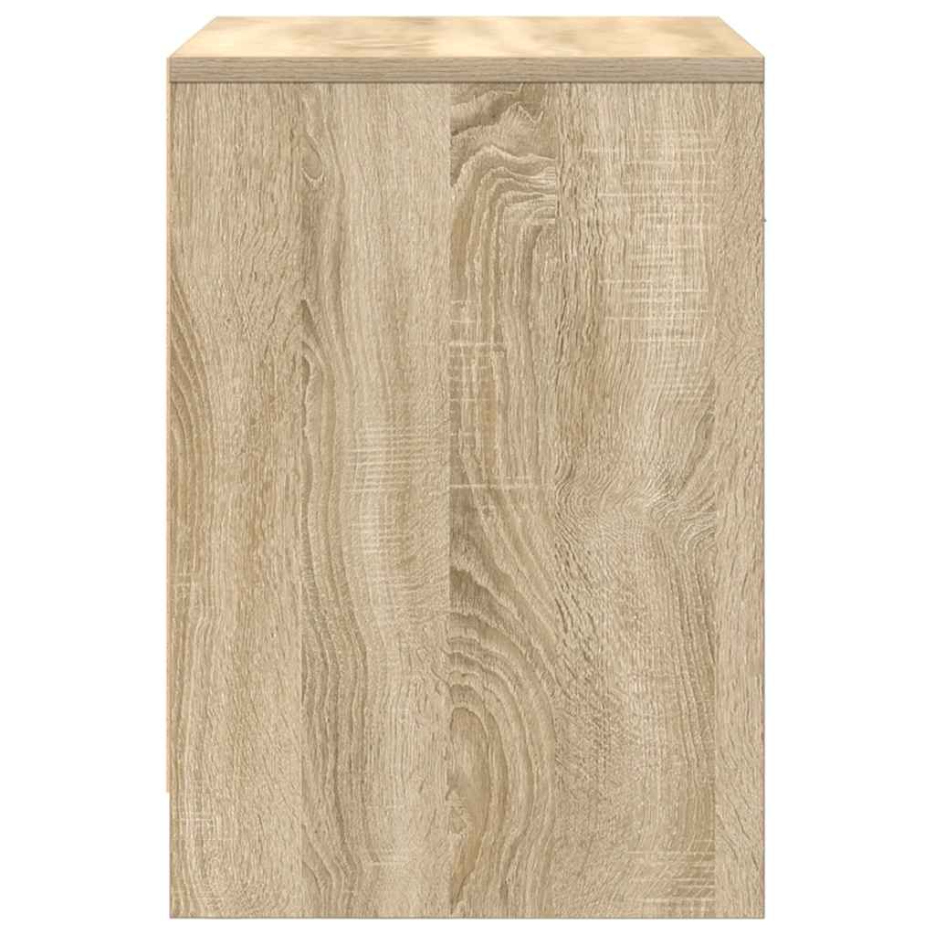 Mesa de cabeceira com gaveta 40x34x50 cm carvalho sonoma