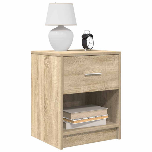 Mesa de cabeceira com gaveta 40x34x50 cm carvalho sonoma