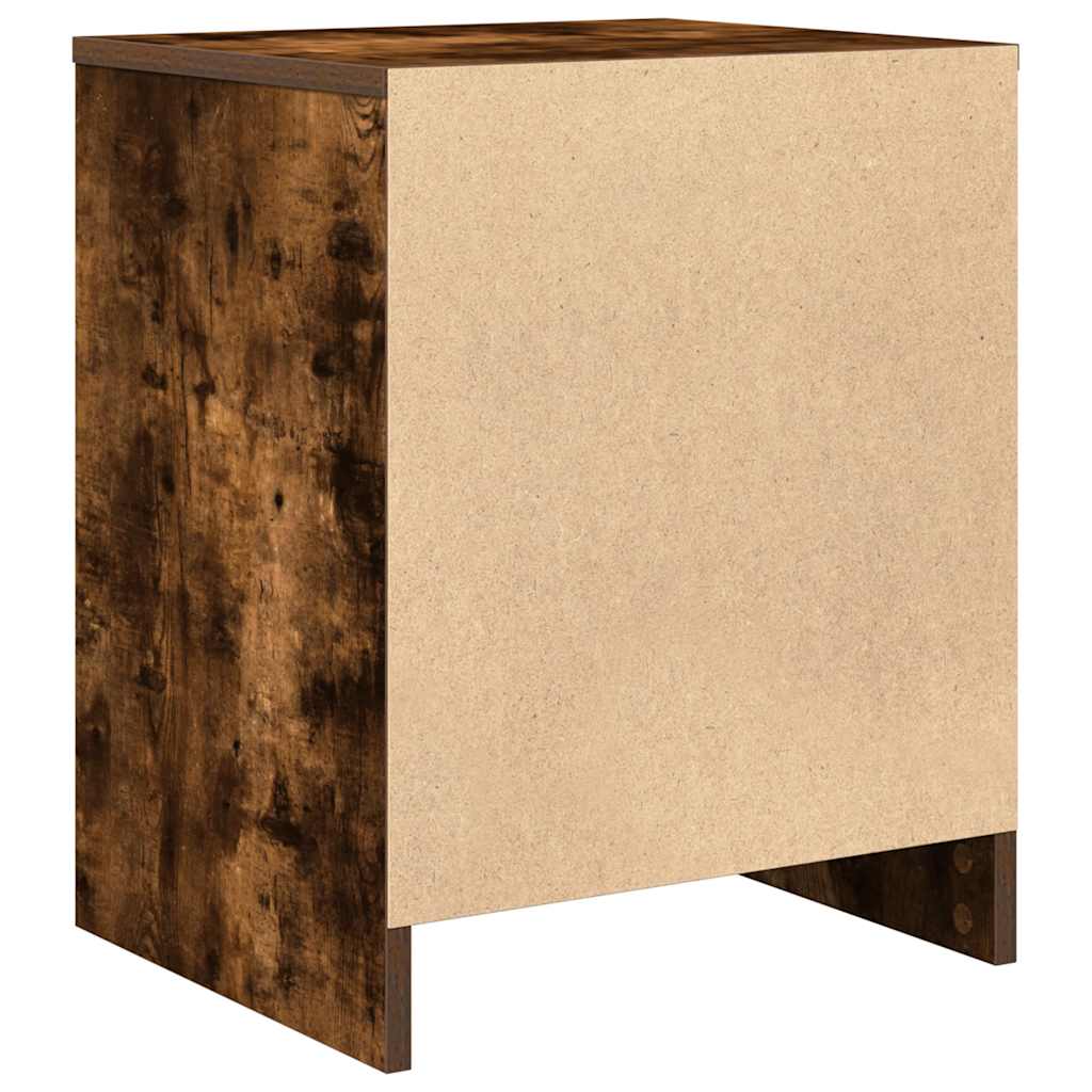 Mesa de cabeceira com gaveta 40x34x50 cm carvalho fumado