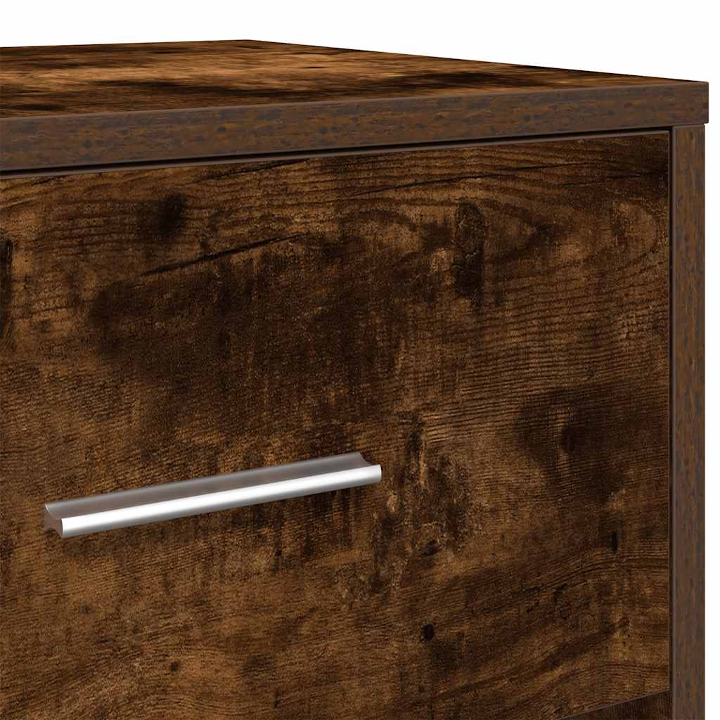Mesa de cabeceira com gaveta 40x34x50 cm carvalho fumado