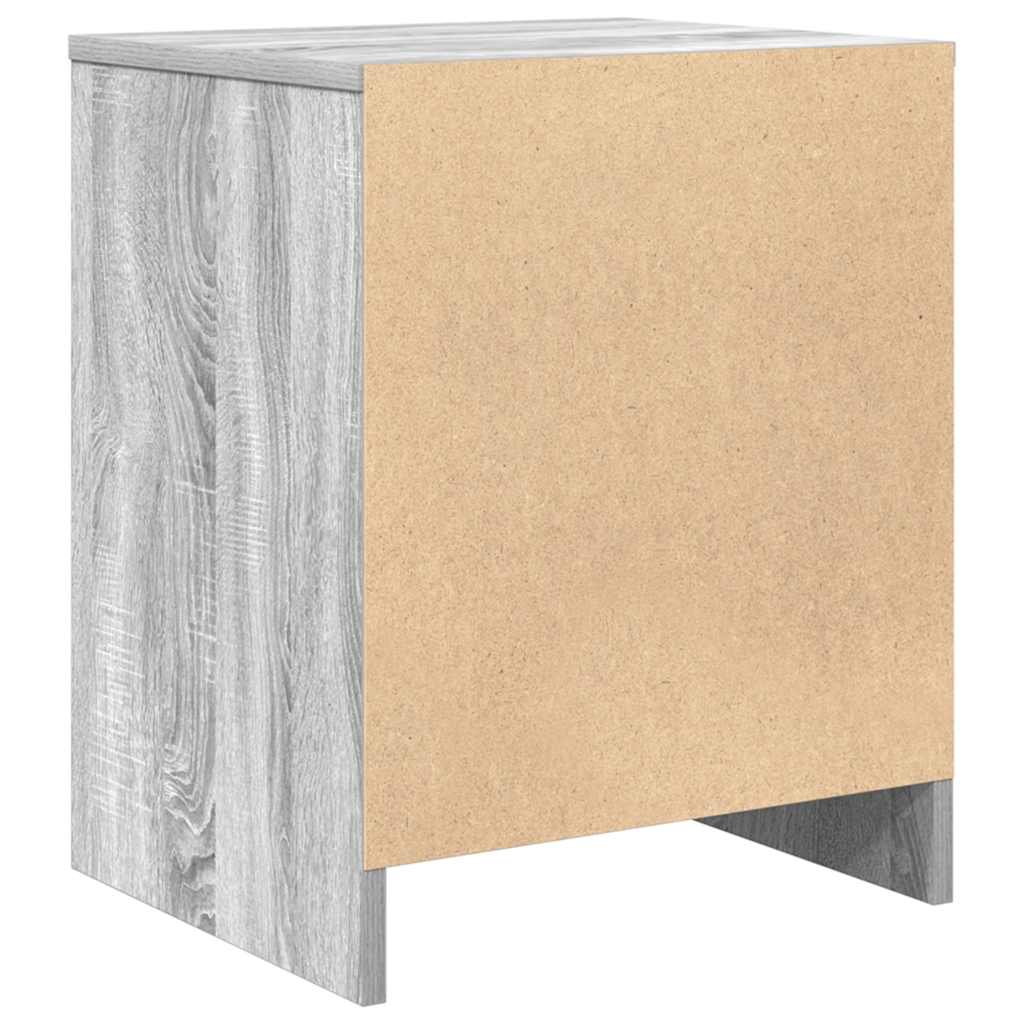 Mesa de cabeceira com gaveta 40x34x50 cm cinzento sonoma