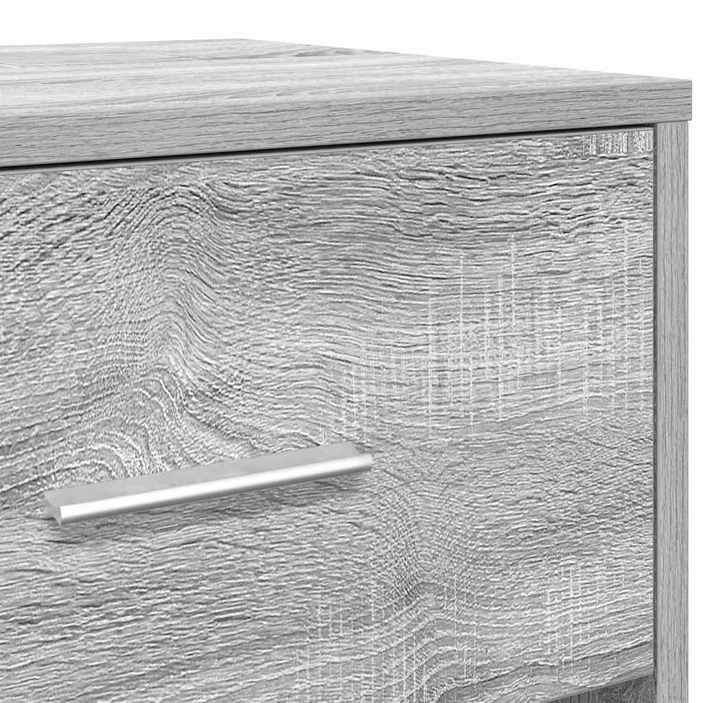 Mesa de cabeceira com gaveta 40x34x50 cm cinzento sonoma