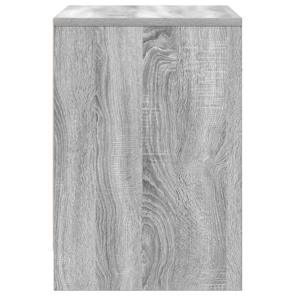 Mesas de cabeceira 2 pcs com gaveta 40x34x50 cm cinzento sonoma