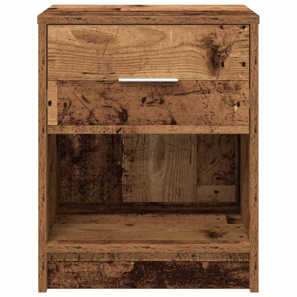 Mesa de cabeceira com gaveta 40x34x50 cm madeira velha