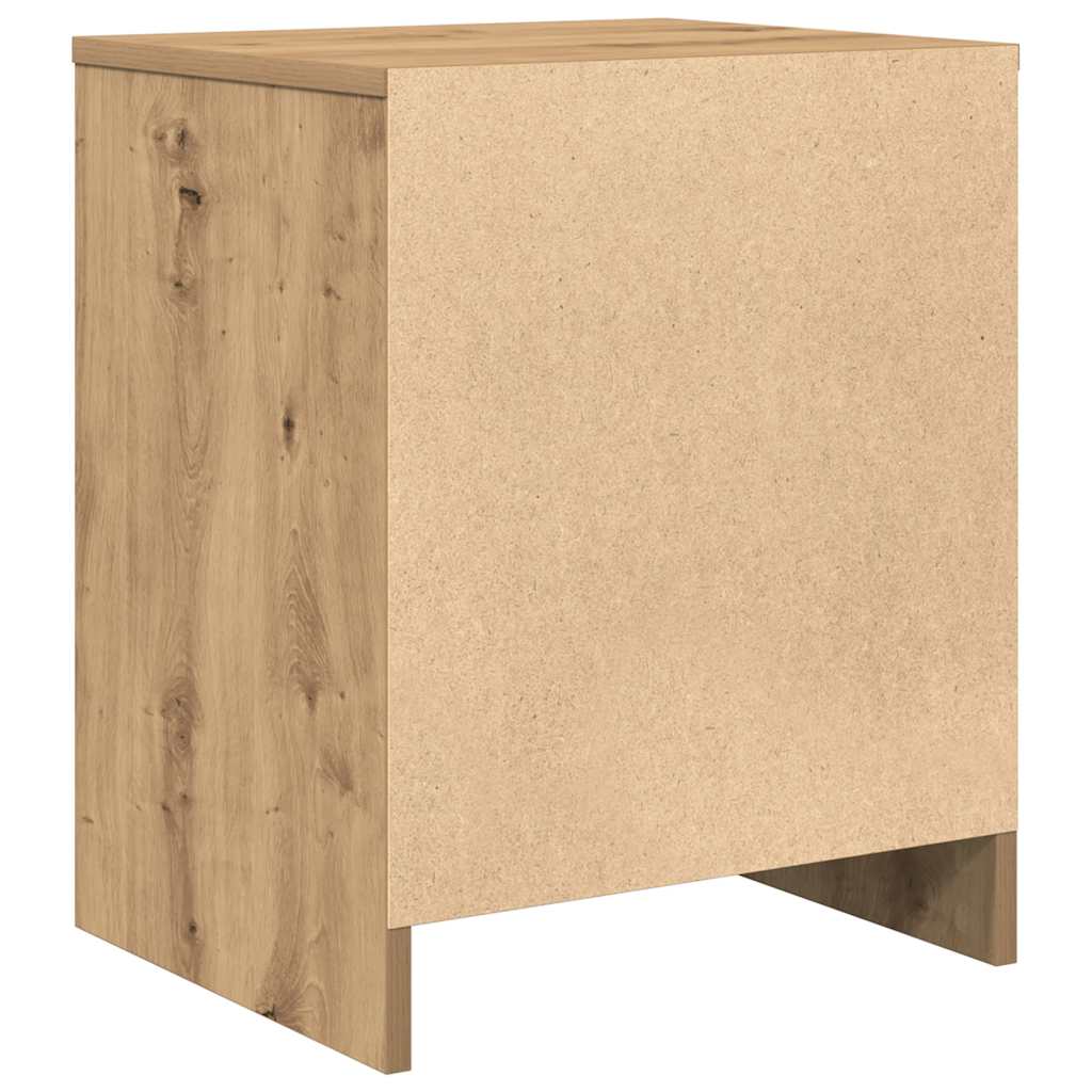 Mesas de cabeceira 2pcs c/ gaveta 40x34x50cm carvalho artisiano