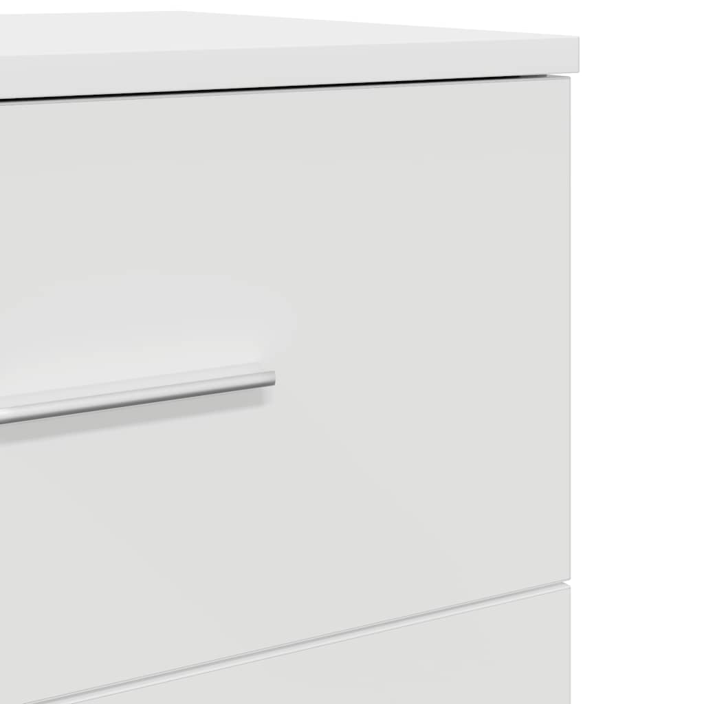 Mesa de cabeceira com 2 gavetas 40x36x50 cm branco