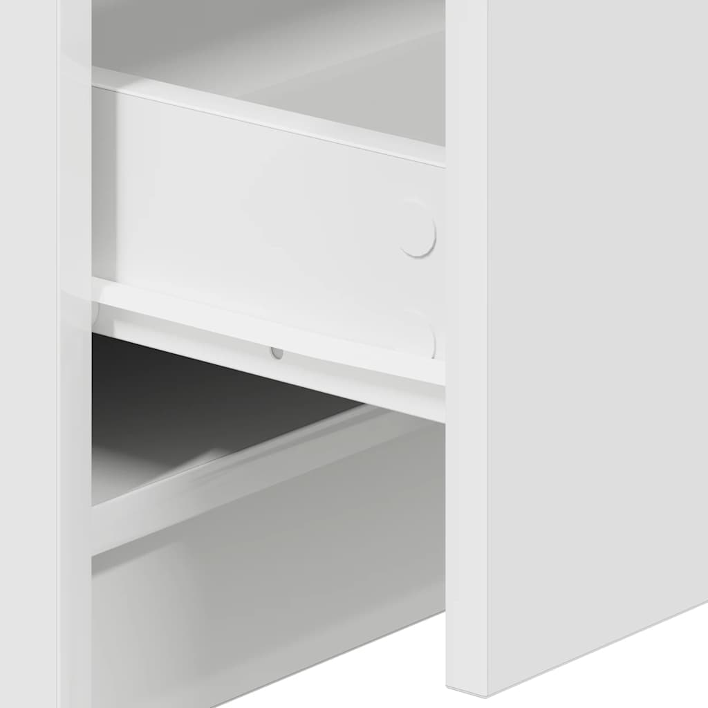 Mesas de cabeceira 2 pcs com 2 gavetas 40x36x50 cm branco