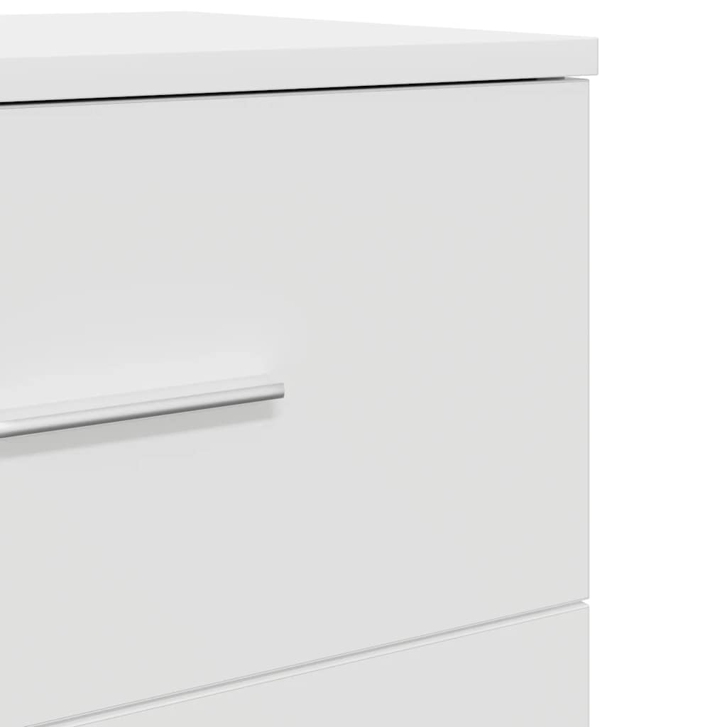 Mesas de cabeceira 2 pcs com 2 gavetas 40x36x50 cm branco