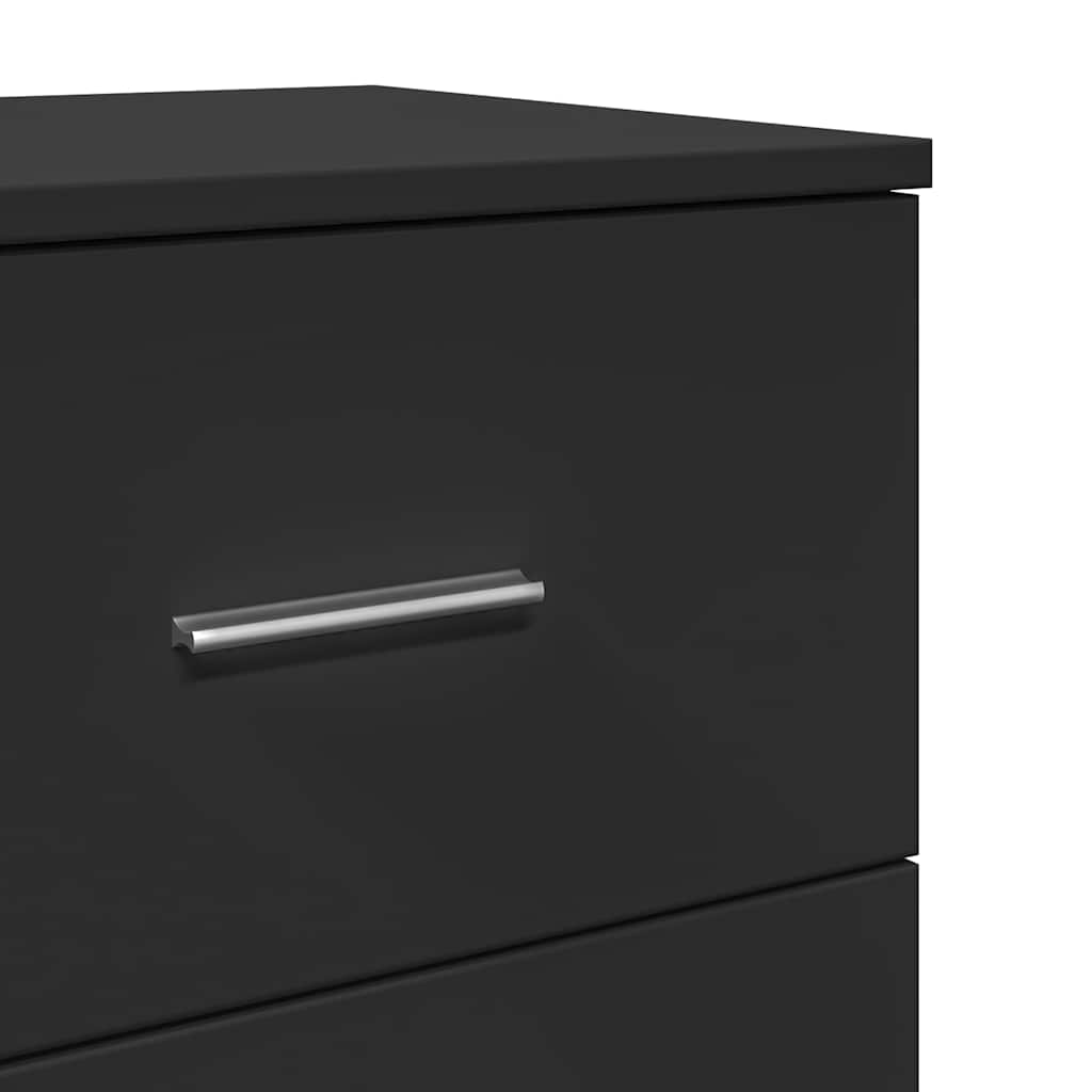 Mesas de cabeceira 2 pcs com 2 gavetas 40x36x50 cm preto