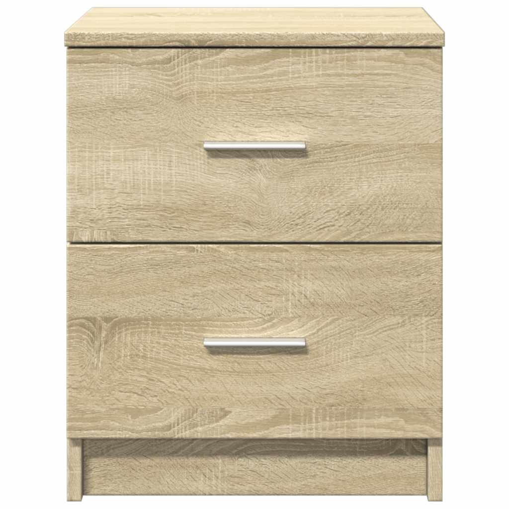 Mesas de cabeceira 2pcs c/2gavetas 40x36x50 cm carvalho sonoma