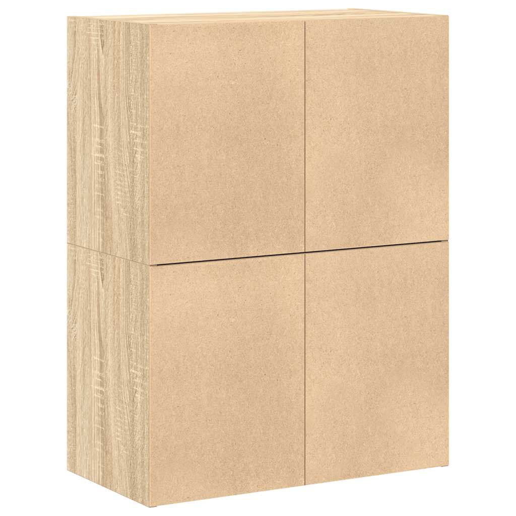 Armários c/ 2 gavetas 2 pcs 60x31x40cm derivados madeira