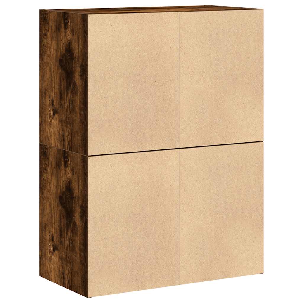 Armários c/ 2 gavetas 2 pcs 60x31x40 cm derivados madeira