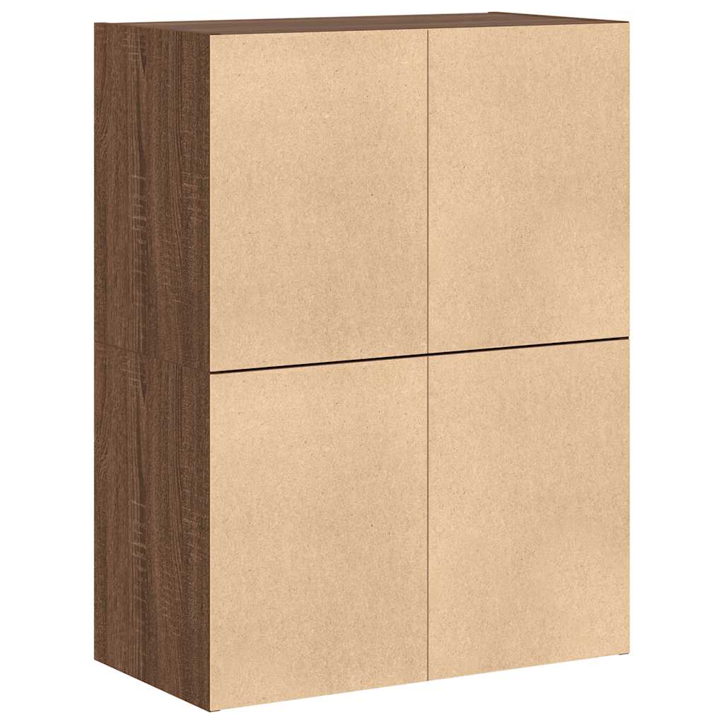 Armários c/ 2 gavetas 2 pcs 60x31x40cm derivados madeira