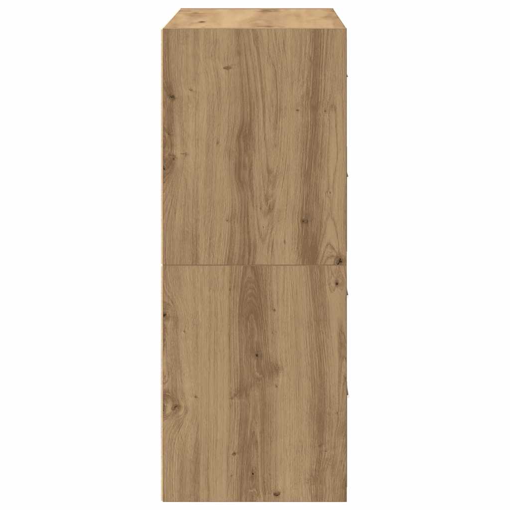 Armários c/ 2 gavetas 2 pcs 60x31x40cm derivados madeira