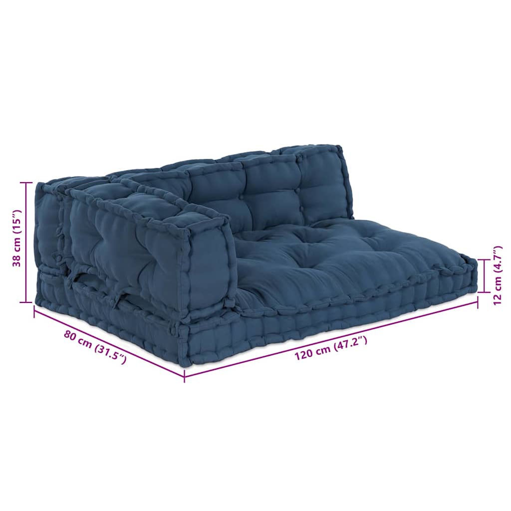 Travesseiro para Sofá Pallet Índigo tecido
