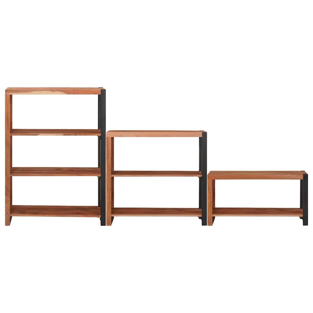 Estante 3 pcs Castanho 80 x 30 x 110 cm