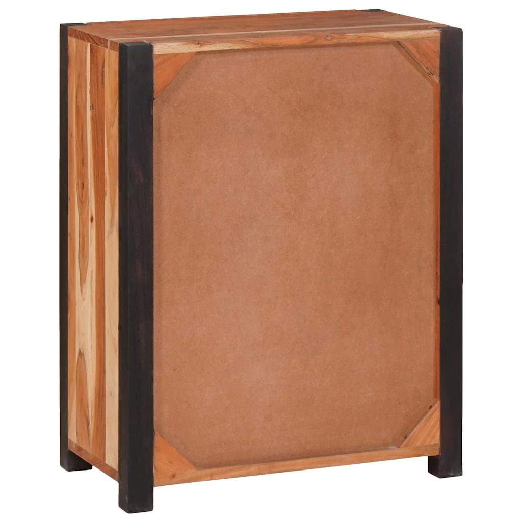 Buffet 3 pcs Castanho 110 x 30 x 75 cm Madeira de acácia maciça