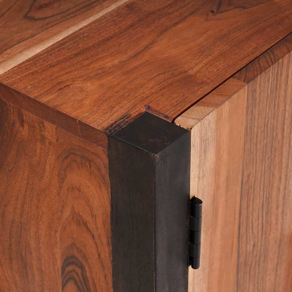 Buffet 3 pcs Castanho 55 x 30 x 75 cm Madeira de acácia maciça