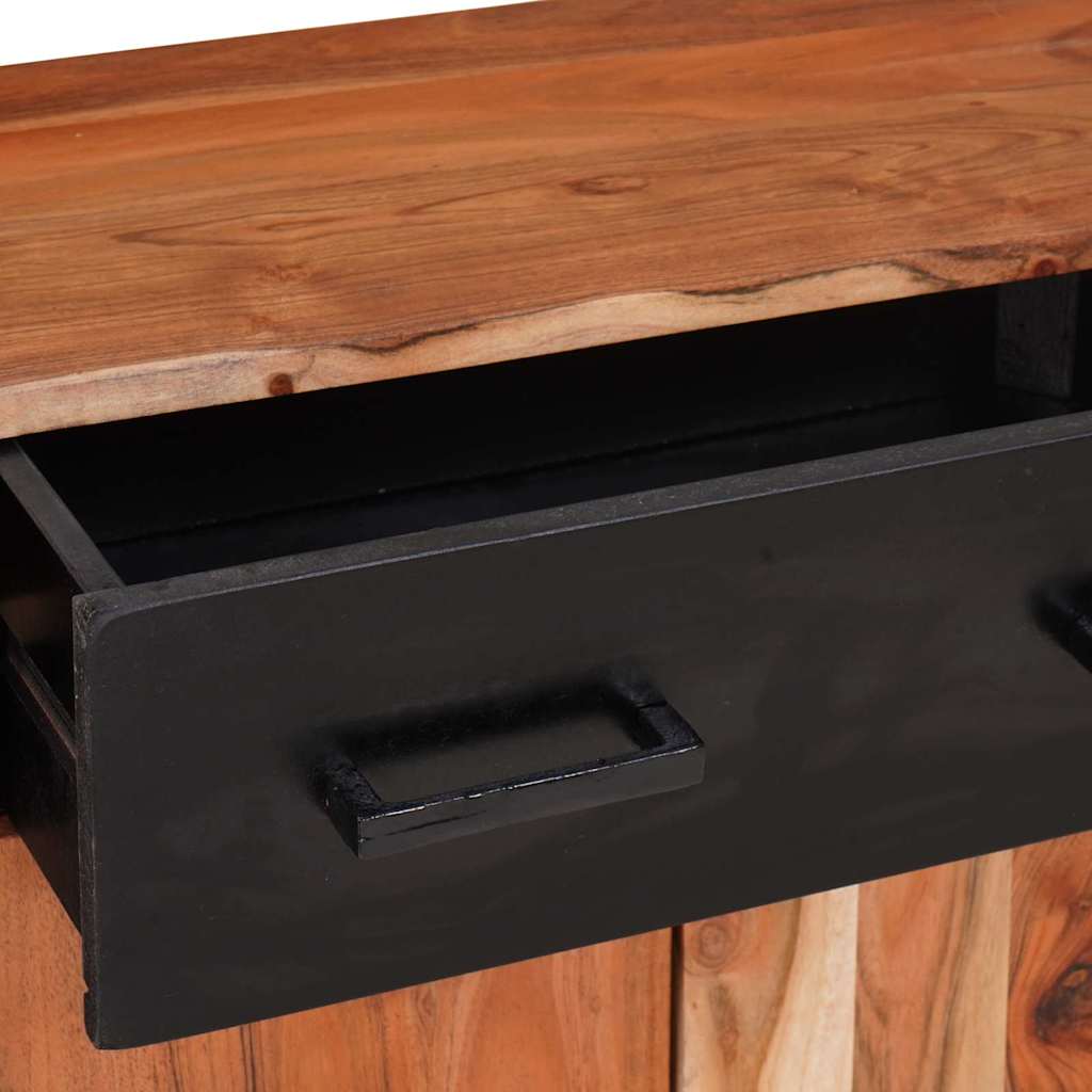 Buffet 2 pcs Castanho 110 x 30 x 75 cm Madeira de acácia maciça